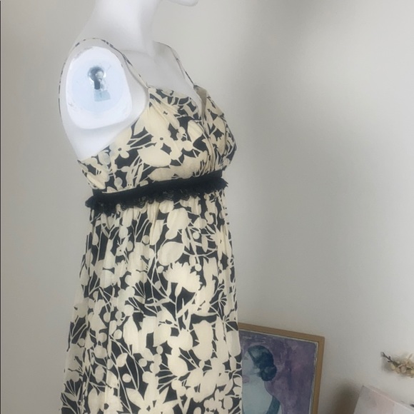 London Times Cream Navy Printed Cotton Maxi Dress - Picture 5 of 12